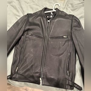 The Kooples leather moto / racer jacket